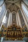 Interior View Of St James Church In Rothenburg Stock Photo