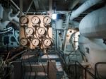 Pressure Valves On Hms Belfast Stock Photo