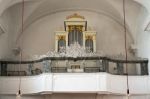 Organ In The Catholic Church In Attersee Stock Photo