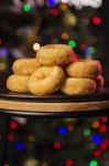 Fresh Baked Cinnamon Donuts Stock Photo