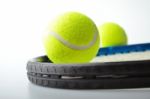 Two Tennis Balls Stock Photo