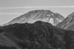 The Snowy Mountains In Winter Stock Photo