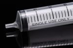 Single Use Plastic Syringe Stock Photo