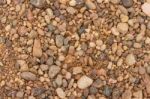 Textured Background Of Stones And River Sand Stock Photo