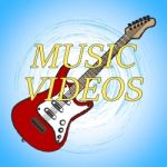 Music Videos Represents Sound Track And Acoustic Stock Photo