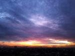 Skyline And Cityscape In Silhouette Stock Photo