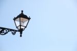 Old Lantern With Sky Background Stock Photo