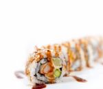 Fresh Sushi Choice Combination Assortment Selection Stock Photo