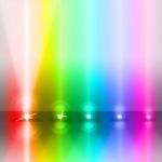 Color Stage Shows Lightsbeams Of Light And Colorful Stock Photo