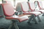 Airport Seats Available In Waiting Area Stock Photo