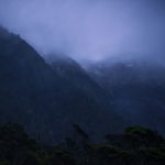 Cradle Mountain In Tasmania On A Cloudy Day Stock Photo