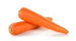 Carrot Isolated On The White Background Stock Photo