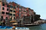 Riomaggiore View, Gulf Of 5 Terre I Stock Photo