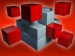 Cube Red Stock Photo