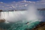 The Powerful Beautiful Niagara Falls Stock Photo