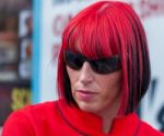 Stylish Lady At The Goodwood Revival Stock Photo