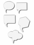 Dialogue Bubble Icon Stock Photo