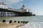 Eastbourne, Sussex/uk - February 19 : View Of The Pier In Eastbo Stock Photo