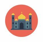 Islamic Flat Icon, Mosque Icon- Flat Design Stock Photo