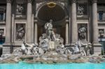 Statues Outside Caesar's Palace In Las Vegas Stock Photo