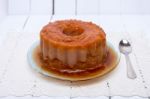 Sweet Guava Pudding On A White Background Stock Photo