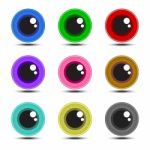 Eye Ball Multicolor Stock Photo