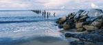 Beautiful Beach At Bridport, Tasmania, Australia Stock Photo