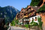 Hallstatt Road, Austria Stock Photo