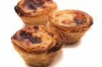 Famous Portuguese Egg Pastry Tart Stock Photo