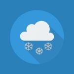 Weather Flat Icon. Snow Stock Photo