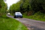 D. Creedon Driving Subaru Impreza Stock Photo