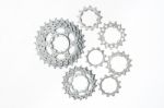 Titanium Bicycle Cassette Stock Photo