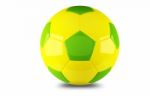 Yellow And Green Football Stock Photo