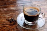 Coffee Cup With Roasted Coffee Beans Stock Photo