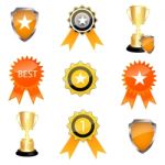 Prize Icons Stock Photo