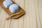 Daifuku On Wooden Tray Stock Photo