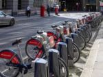 Bikes For Hire In London Stock Photo