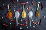 Food Ingredients And Condiment Stock Photo