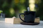 
Books, Telephone, Sunny, Morning Stock Photo