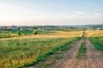 Dirt Country Road Stock Photo