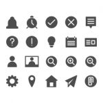 Basic Business, Internet Web Interface Filled Icon Style Stock Photo