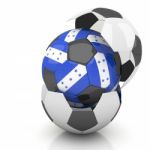 Honduras Flag Soccer Ball Isolated White Background Stock Photo