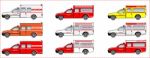 Ambulance Pickup Truck Stock Photo