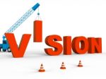 Build Vision Indicates Goals Planning 3d Rendering Stock Photo