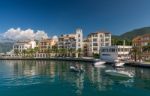 Embankment Of Tivat City In  Montenegro Stock Photo