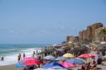 Fuengirola, Andalucia/spain - July 4 : People Enjoying The Beach Stock Photo