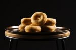 Fresh Baked Cinnamon Donuts Stock Photo