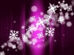 Snowflake Stage Represents Ice Crystal And Celebrate Stock Photo