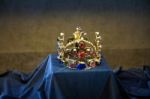 Czech Crown Jewels In Vladislav Hall In Prague Stock Photo