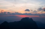 Sunset At Doi Laung Chiang Dao-thailand Stock Photo